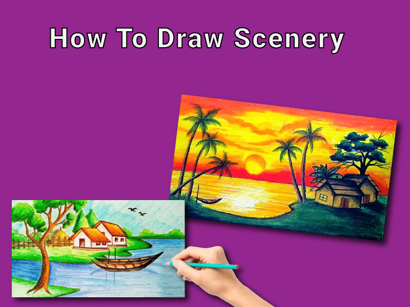 how to draw scenery