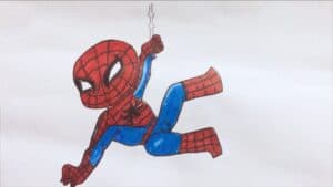 draw a spider man for kids
