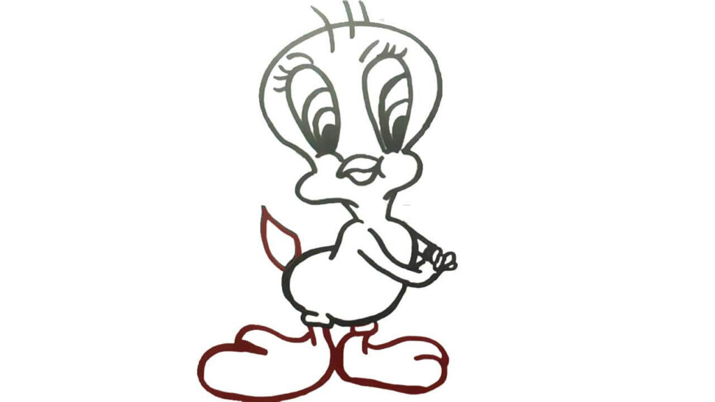 Tweety Bird Sketch By Windysonic508 Tweety Bird Sketch - Cartoon - Free  Transparent PNG Clipart Images Download