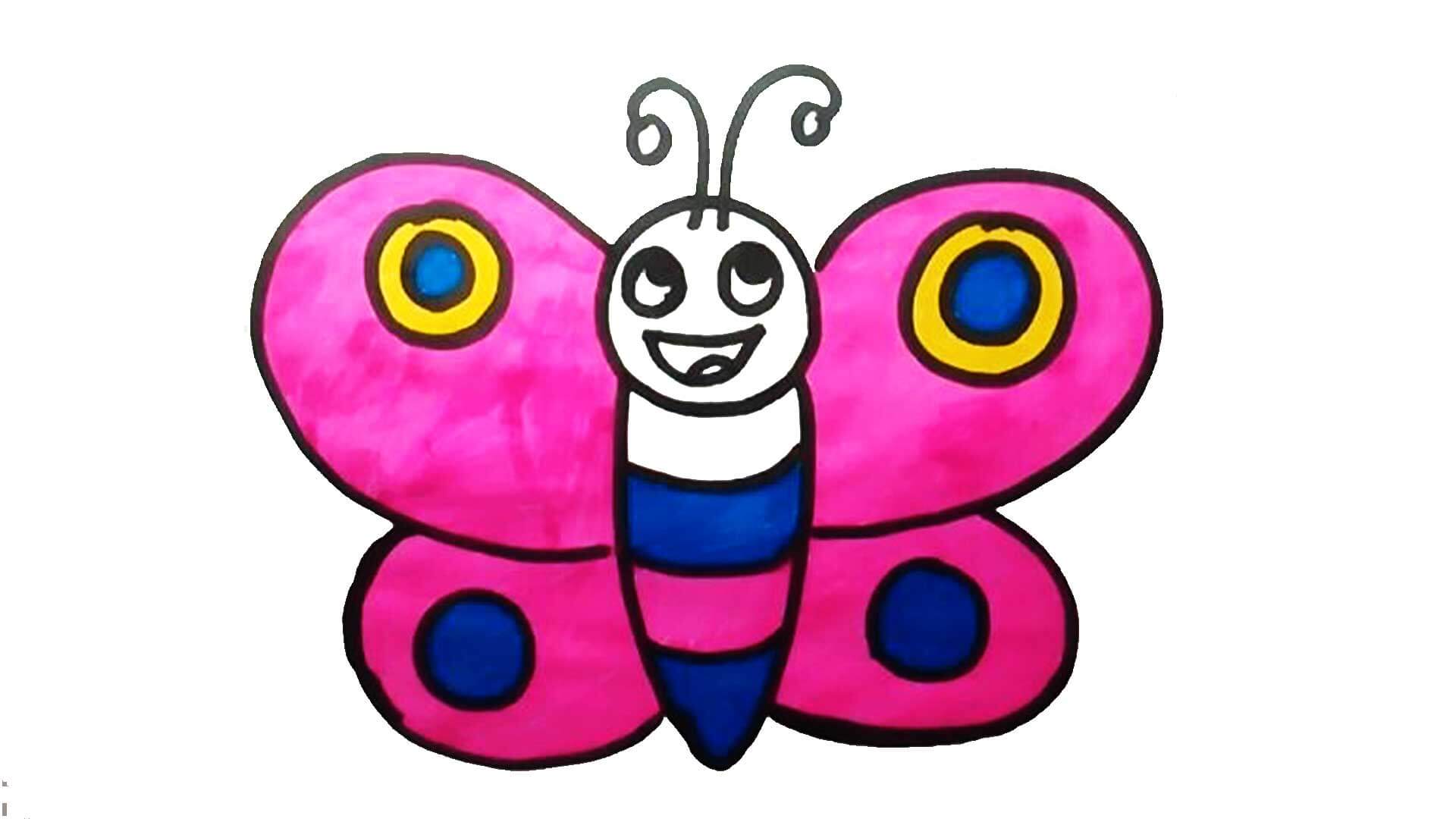 Kids Butterfly Art Drawing - Drawing Skill-omiya.com.vn