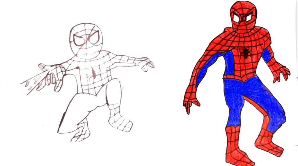 How To Draw Spiderman - Easy Step By Step Lesson