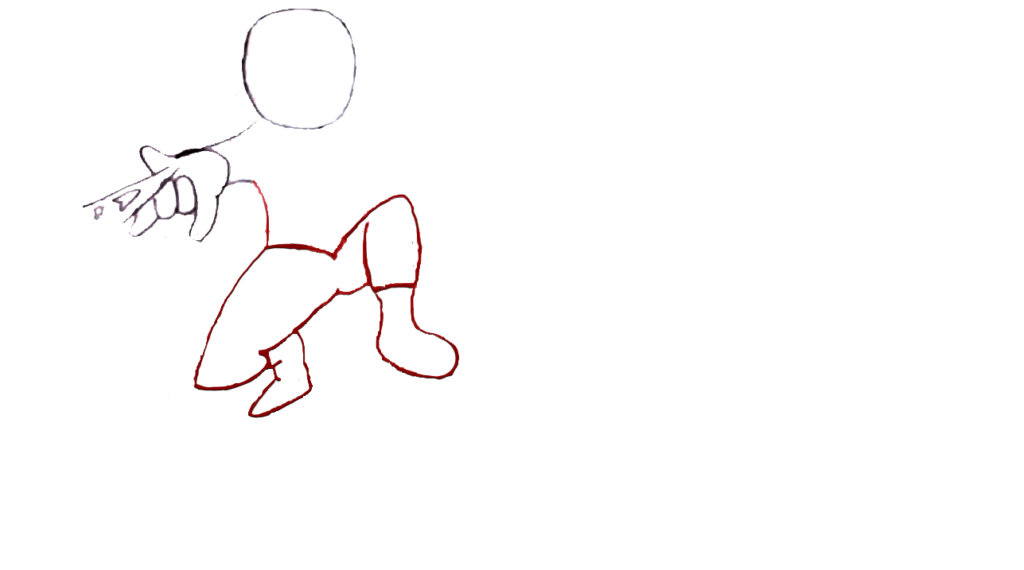 3) Step 3 legs of the spider man