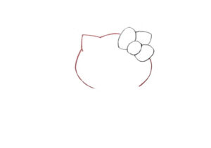 STEP 02: Draw Head of the Kitty