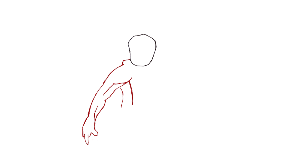 10) Step 10 Draw the body of the spider man