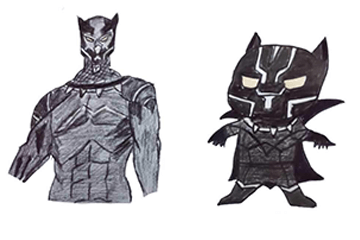 How to Draw a Black panther for kids