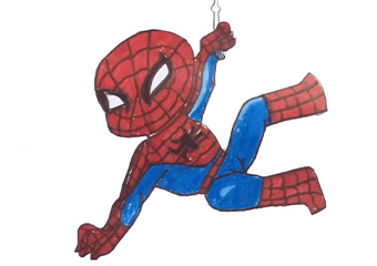 Easy Drawing Spiderman For Kids | Draw a Spider Man
