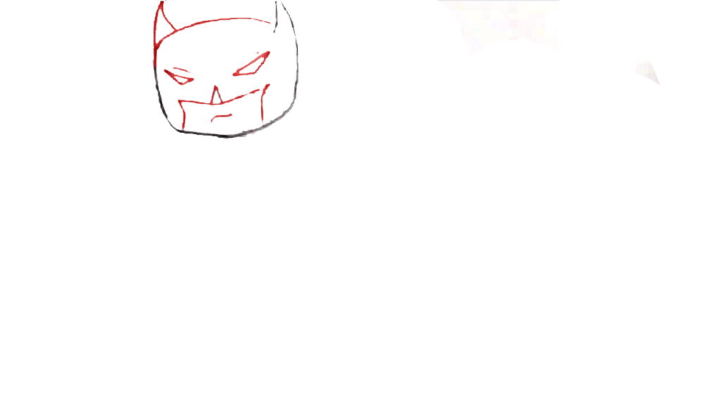 how to draw batman face