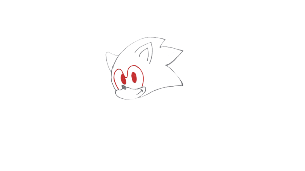 Step 4: Making the Eyes of the Sonic
