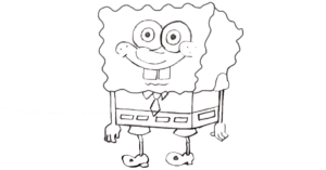 How To Draw SpongeBob Easy Step By Step | Draw Sponge Bob