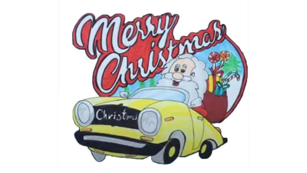 Car and Santa Claus