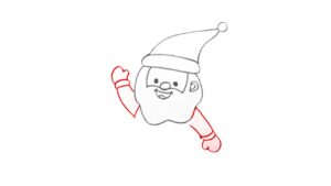 Easy Santa Claus drawing