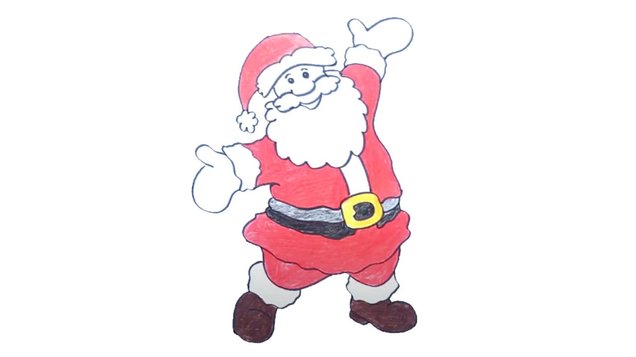  Santa Claus drawing Step By Step Santa Claus Drawing For Kids