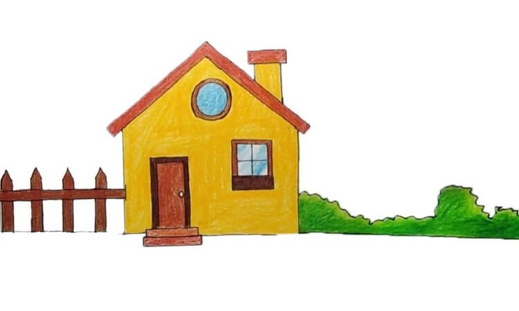 How to Draw a Easy House || Super Easy House Drawing Step by step For Kids  and Toddlers || - YouTube