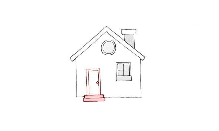 How To Draw A House, Step by Step, Drawing Guide, by Dawn - DragoArt