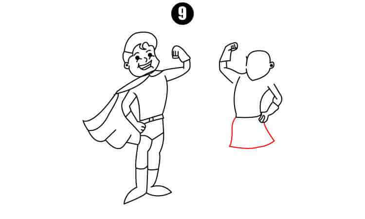 easy Superheroes drawings