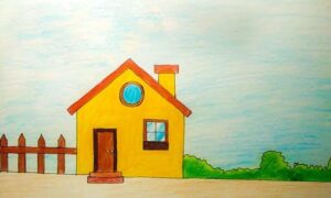 How to Draw a House - Easy Step by Step Drawing for Kids and Beginners-saigonsouth.com.vn
