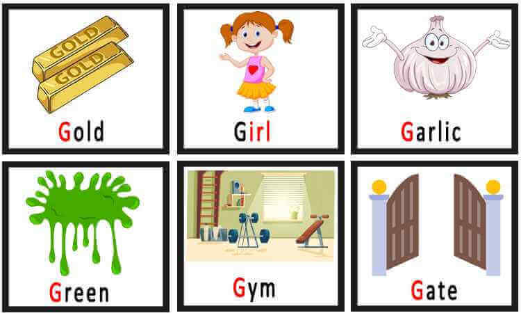 Learn Vocabulary Words That Start With G