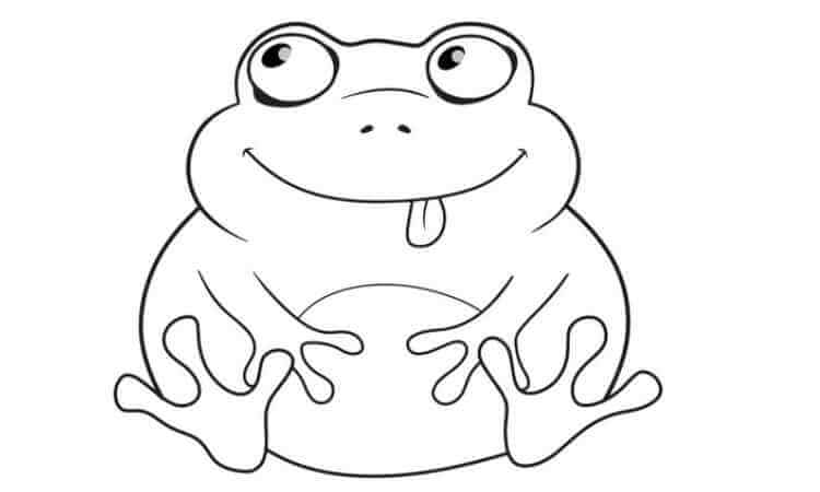 printable cute frog coloring pages