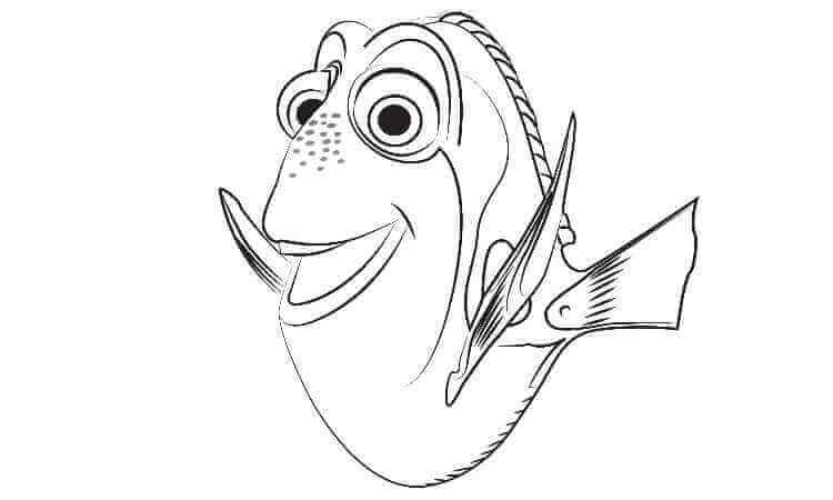 Finding dory coloring pages