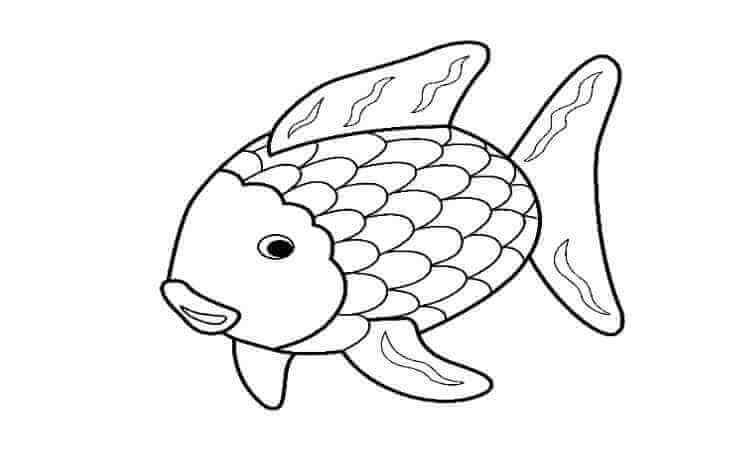 Rainbowfish coloring pages