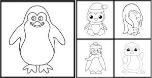 Penguin coloring pages