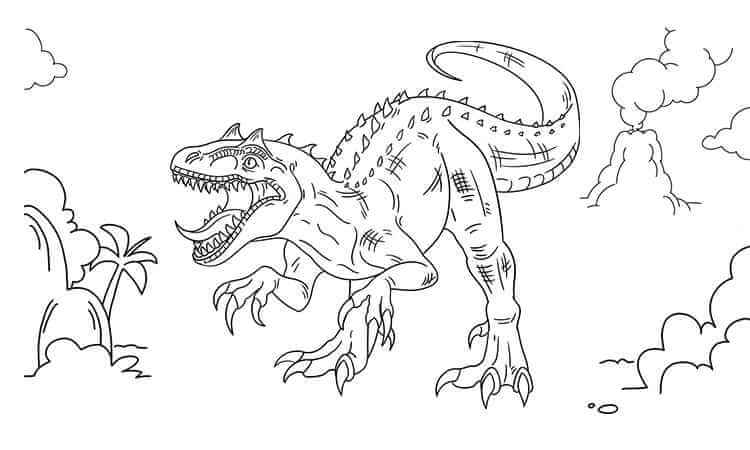 Allosaurus coloring pages
