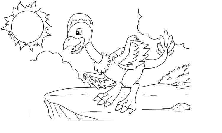Archaeopteryx coloring pages
