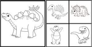Dinosaurs coloring pages