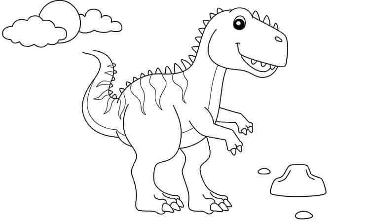 Giganotosaurus a coloring pages