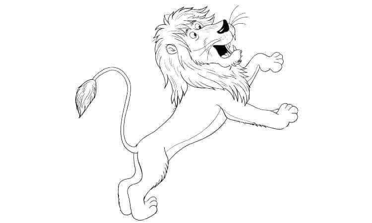 africon lion coloring pages