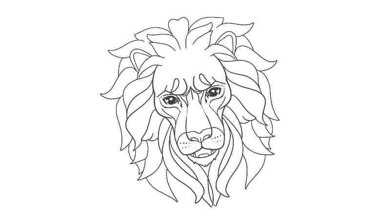 coloring book lion coloring pages