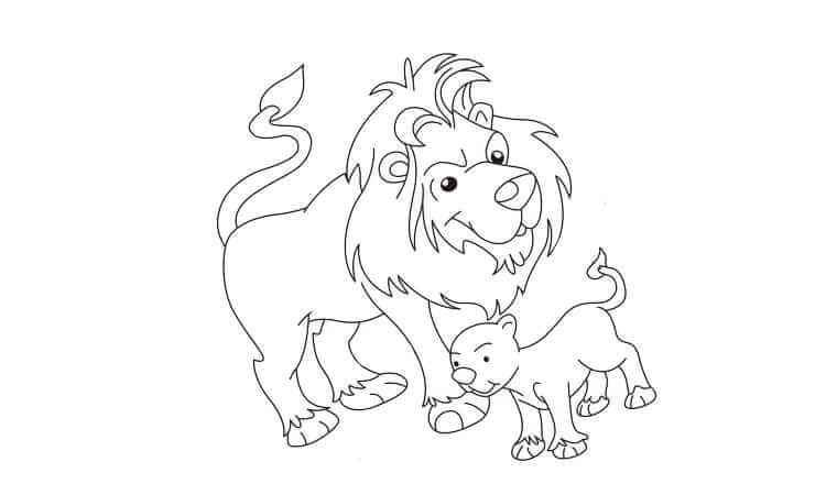 cub lion coloring pages