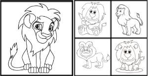 lion coloring pages