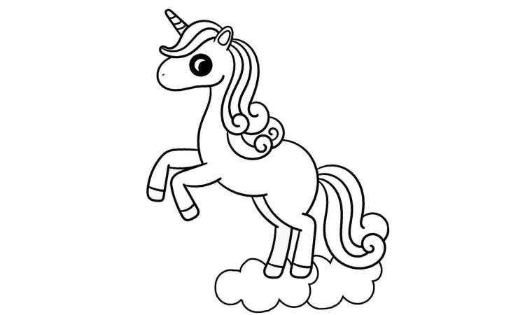 Uni the unicorn coloring pages