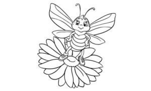 Bee Coloring Pages | Kids Coloring pages