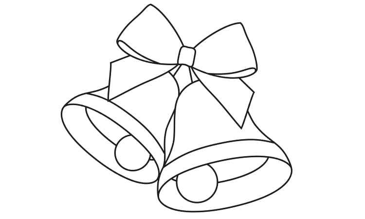 christmas bell coloring pages