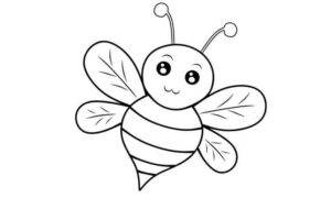 Bee Coloring Pages | Kids Coloring pages