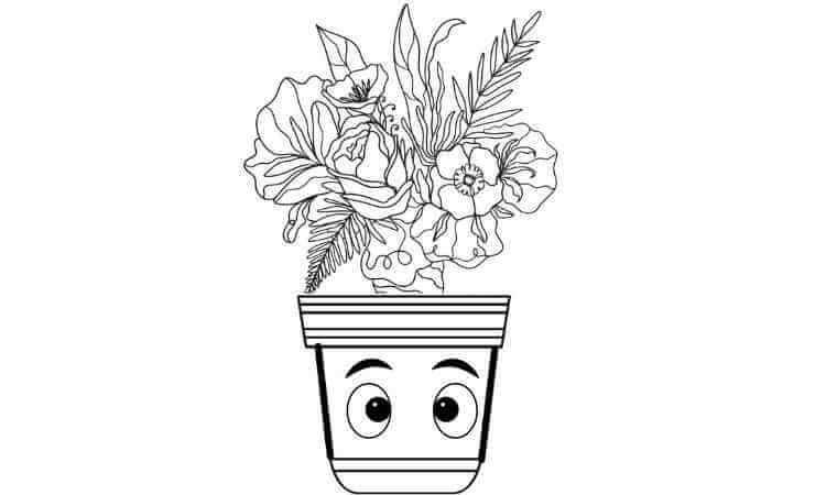 Flower bouquets Coloring pages