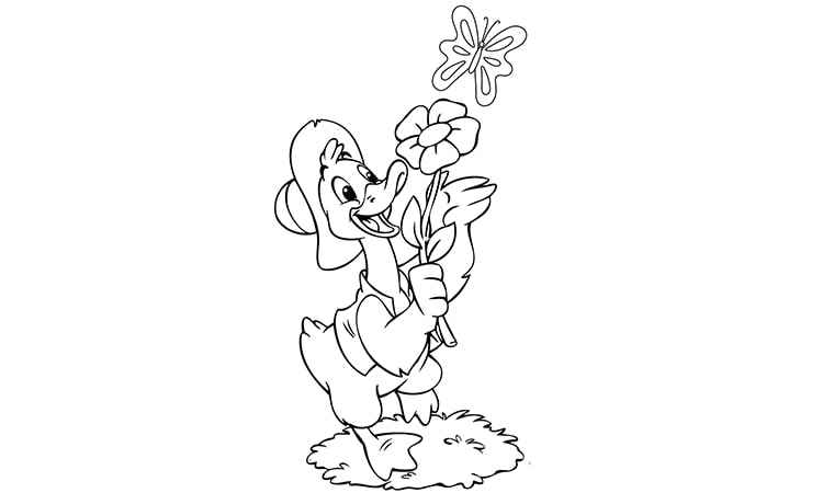 A formal Duck coloring pages