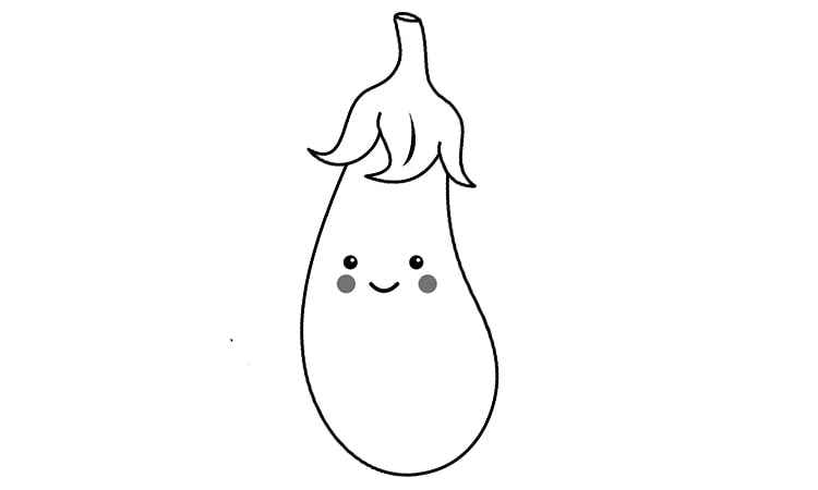 Brinjal and eggplant veggie coloring pages