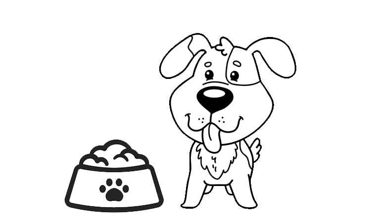 Charming Dog coloring pages