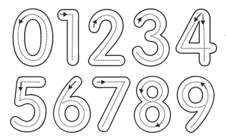 Count numbers Coloring Pages