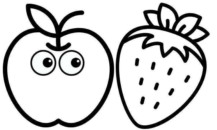 Coloring book. Coloring page. Cartoon Apricot character. Happy fruit  symbol. Food icon. Freehand sketch drawing. Design element for kids t-shirt  print, labels, patches or stickers. Stock Vector | Adobe Stock