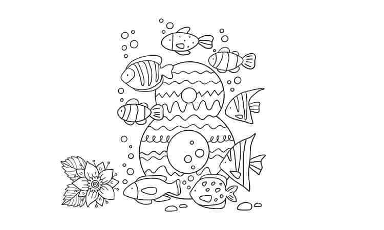 Number Eight coloring pages