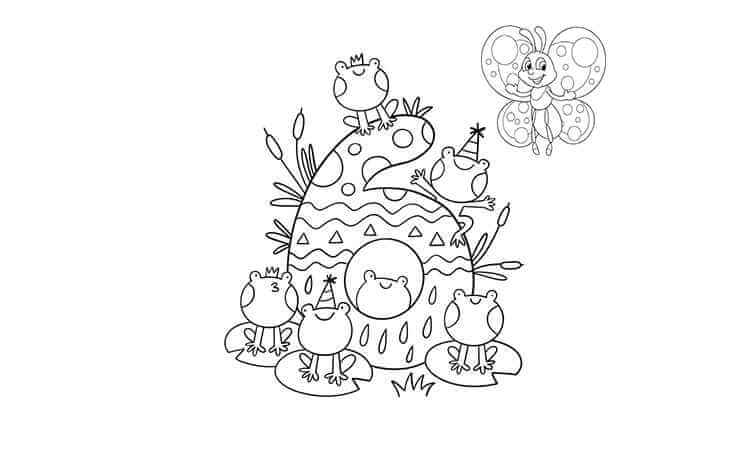 Number Six coloring pages