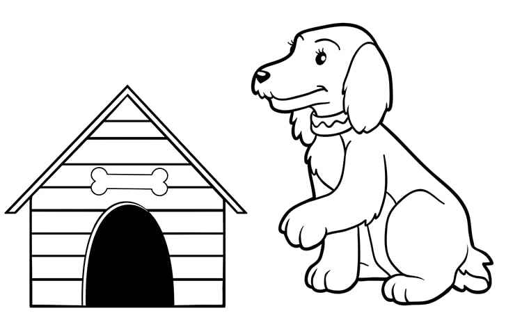 The Serious dog coloring pages