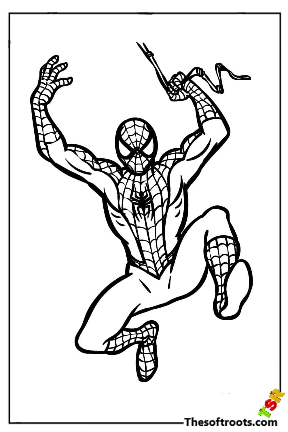 Beautiful Spiderman coloring pages