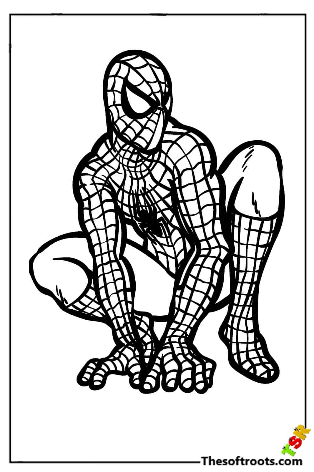 Black Spiderman coloring pages