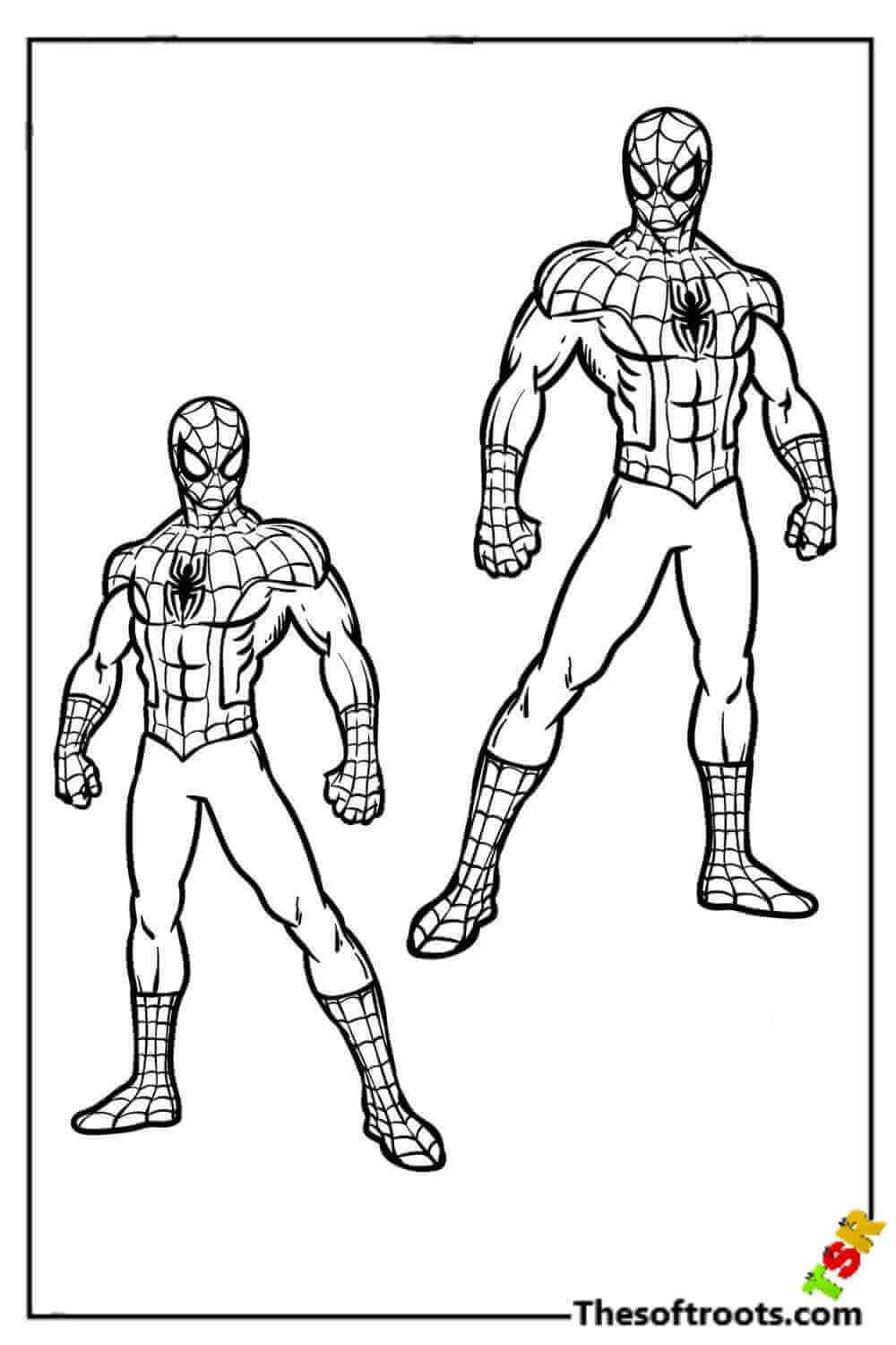 Collection of Spiderman coloring pages