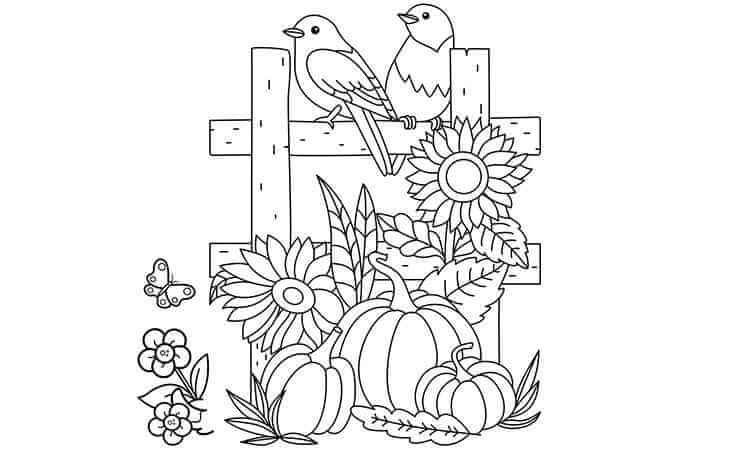 Complex Sunflower coloring pages